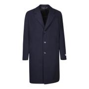 Canali Blå Elegant Kappa Aw24 Blue, Herr