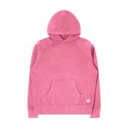 Edwin Tung Bomull Raglan Ärm Hoodie Pink, Herr