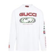 Gucci Vit T-shirt för män White, Herr