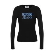 Moschino Stiliga Sweaters Kollektion Black, Dam