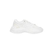 Pinko Sportiga Mesh Sneakers med Love Birds Logo White, Dam