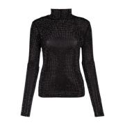 PINKO Stilren Stickad Topp Black, Dam