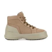 Moon Boot Grå Luna Trek Sneakers Beige, Dam