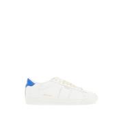 Golden Goose Minimalistiska lädersneakers med perforeringar White, Her...