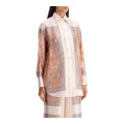 Zimmermann Paisley Haze Sidenskjortdesign Multicolor, Dam