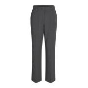 RUE de Femme Elegant Wide Leg Trousers Light Grey Gray, Dam