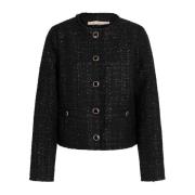 RUE de Femme Modern Quiltad Svart Jacka Black, Dam