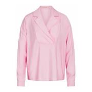 RUE de Femme Elegant Wrap Blus i Rosewater Pink, Dam