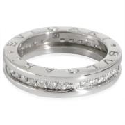 Bvlgari Vintage Pre-owned Vitt guld ringar Gray, Dam