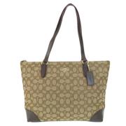 Coach Pre-owned Pre-owned Canvas totevskor Beige, Dam