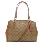 Coach Pre-owned Pre-owned Tyg handvskor Brown, Dam