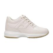 Hogan Interaktiva Lädersneakers White, Dam