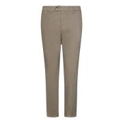 Michael Coal Slim Fit Chino Byxor i Ler Beige, Herr