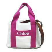 Chloé Pre-owned Pre-owned Bomull axelremsvskor White, Dam