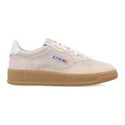 Autry Låga sneakers i mockaläder Beige, Dam