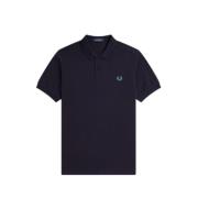 Fred Perry Premium Blåa Toppar för Män Blue, Herr