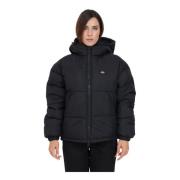 Dickies Svart Oversize Hoodiejacka med Dragkedja Black, Dam