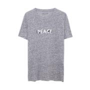 Zadig & Voltaire Stilren Grå Overdyed T-shirt Gray, Herr