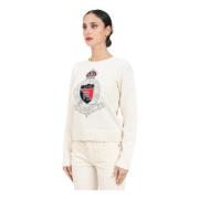 Ralph Lauren Mascarpone Crew Neck Sweater Beige, Dam