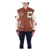 Carhartt Wip Logo Front Button Coat med fickor Brown, Herr