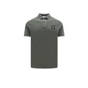 Stone Island Blå Musk Polo Skjorta Green, Herr