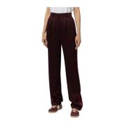 Elisabetta Franchi Bordeaux Byxor Red, Dam