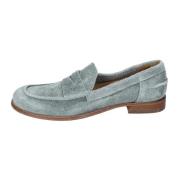 Moma Vintage Mocka Loafers för kvinnor Green, Dam