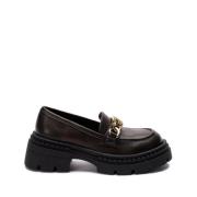 Twinset Loafers med Oval T-klämma och gummisula Brown, Dam