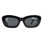 The Attico Svarta Cat Eye Solglasögon Black, Unisex