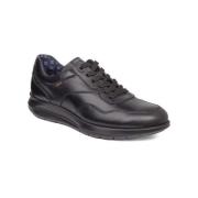 Callaghan Lädersneakers med minnessula Black, Herr