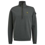 PME Legend Interlock Jersey Half Zip Sweatshirt Green, Herr