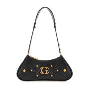 Guess Mini Topzip Axelväska Black, Dam