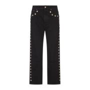 Paco Rabanne Svarta dekorerade boyfriend jeans Black, Dam