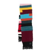 Paul Smith Patchwork Randig Ullhalsduk Multicolor, Dam