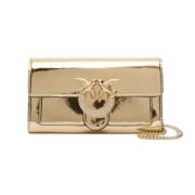 Pinko Love Icon Plånbok Clutch Yellow, Dam