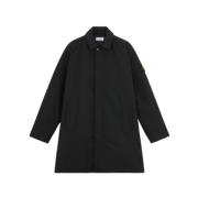 Stone Island Svart Bilrock Micro Twill Polyester Black, Herr