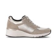 Gabor Beige Dam Sneaker - Stilren och Bekväm Beige, Dam