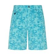 Vilebrequin Bomulls Bermuda shorts för män Blue, Herr