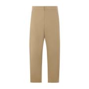 Jil Sander Beige Loose-Fit Bomullsbyxor Beige, Herr