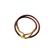 Hermès Vintage Pre-owned Laeder halsband Brown, Dam