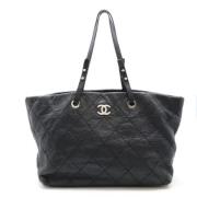 Chanel Vintage Pre-owned Laeder totevskor Black, Dam