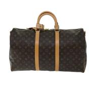 Louis Vuitton Vintage Pre-owned Canvas handvskor Brown, Dam