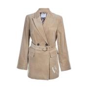 Hést Corduroy Blazer Beige, Dam