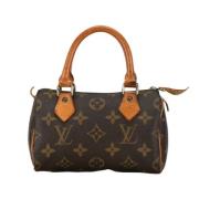 Louis Vuitton Vintage Pre-owned Canvas handvskor Brown, Dam