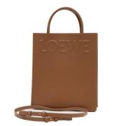 Loewe Pre-owned Pre-owned Tyg axelremsvskor Brown, Dam