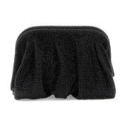 Benedetta Bruzziches Kristall Mesh Handgjord Clutch Black, Dam