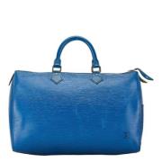 Louis Vuitton Vintage Pre-owned Laeder handvskor Blue, Dam