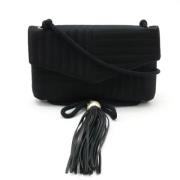 Chanel Vintage Pre-owned Canvas crossbodyvskor Black, Dam