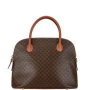 Celine Vintage Pre-owned Canvas handvskor Brown, Dam