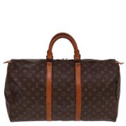 Louis Vuitton Vintage Pre-owned Canvas handvskor Brown, Dam